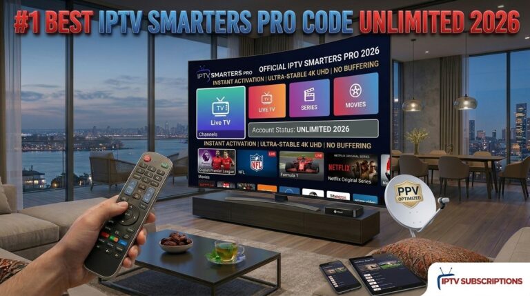 #1 Best IPTV Smarters Pro Code Unlimited 2026