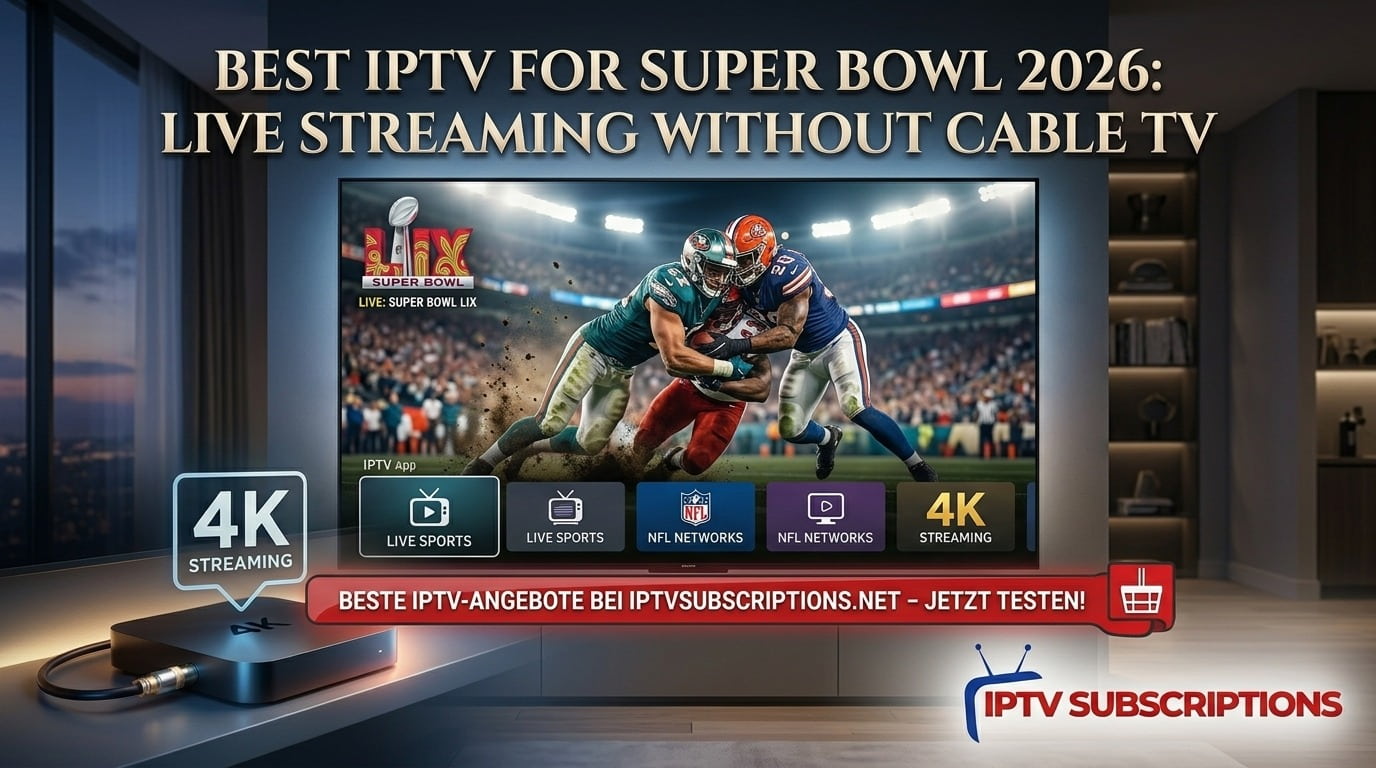 Best IPTV for Super Bowl 2026 : Live Streaming Without Cable TV