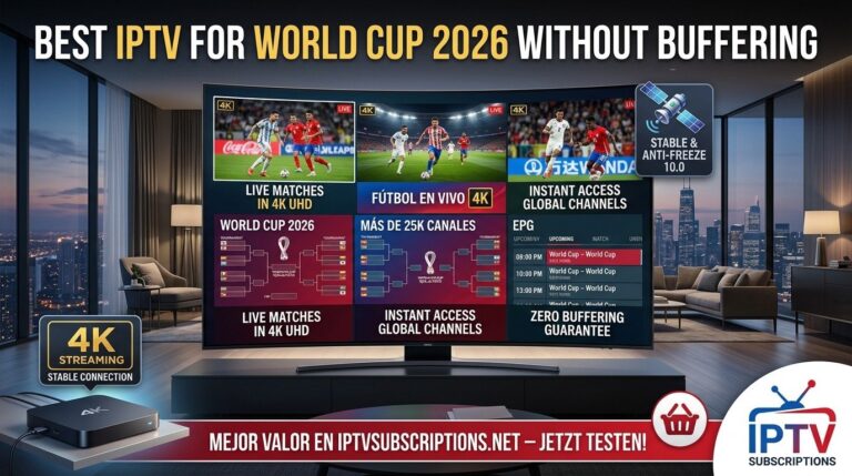 Best IPTV for World Cup 2026 Without buffing