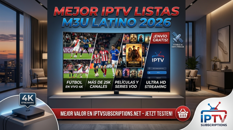 Mejor iptv listas m3u latino 2026