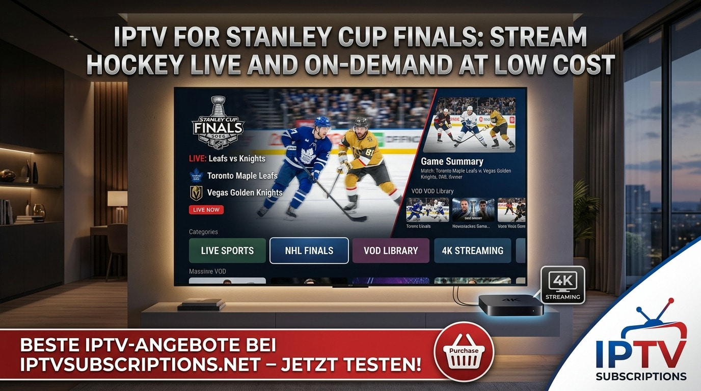 IPTV for Stanley Cup Finals : Stream Hockey Live and On-Demand at Low Cost