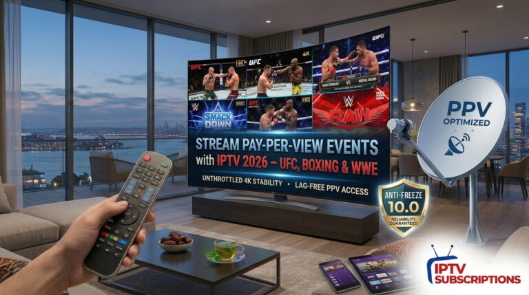 Stream Pay-Per-View Events with IPTV 2026 – UFC, Boxing & WWE