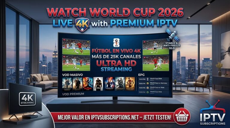 Watch World Cup 2026 Live 4K with Premium IPTV