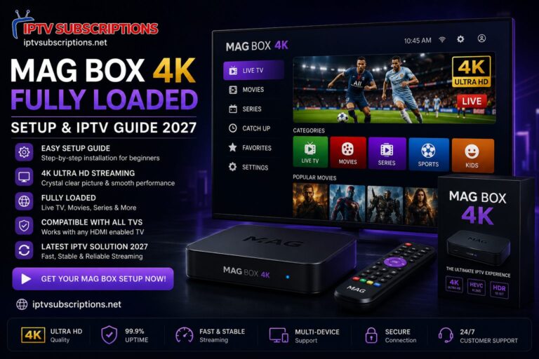 MAG Box 4K Fully Loaded – Setup & IPTV Guide 2027