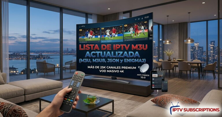 lista de iptv m3u actualiza M3U M3U8 JSON y Enigma2