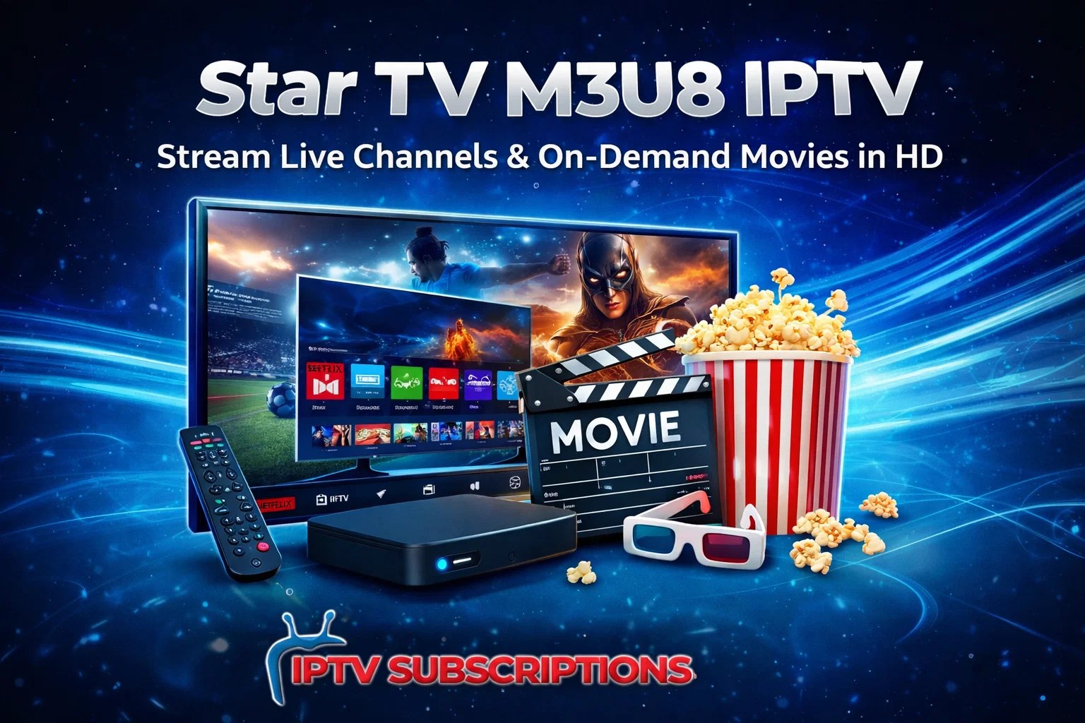 Star TV M3U8 IPTV – Stream Live Channels & On-Demand Movies in HD