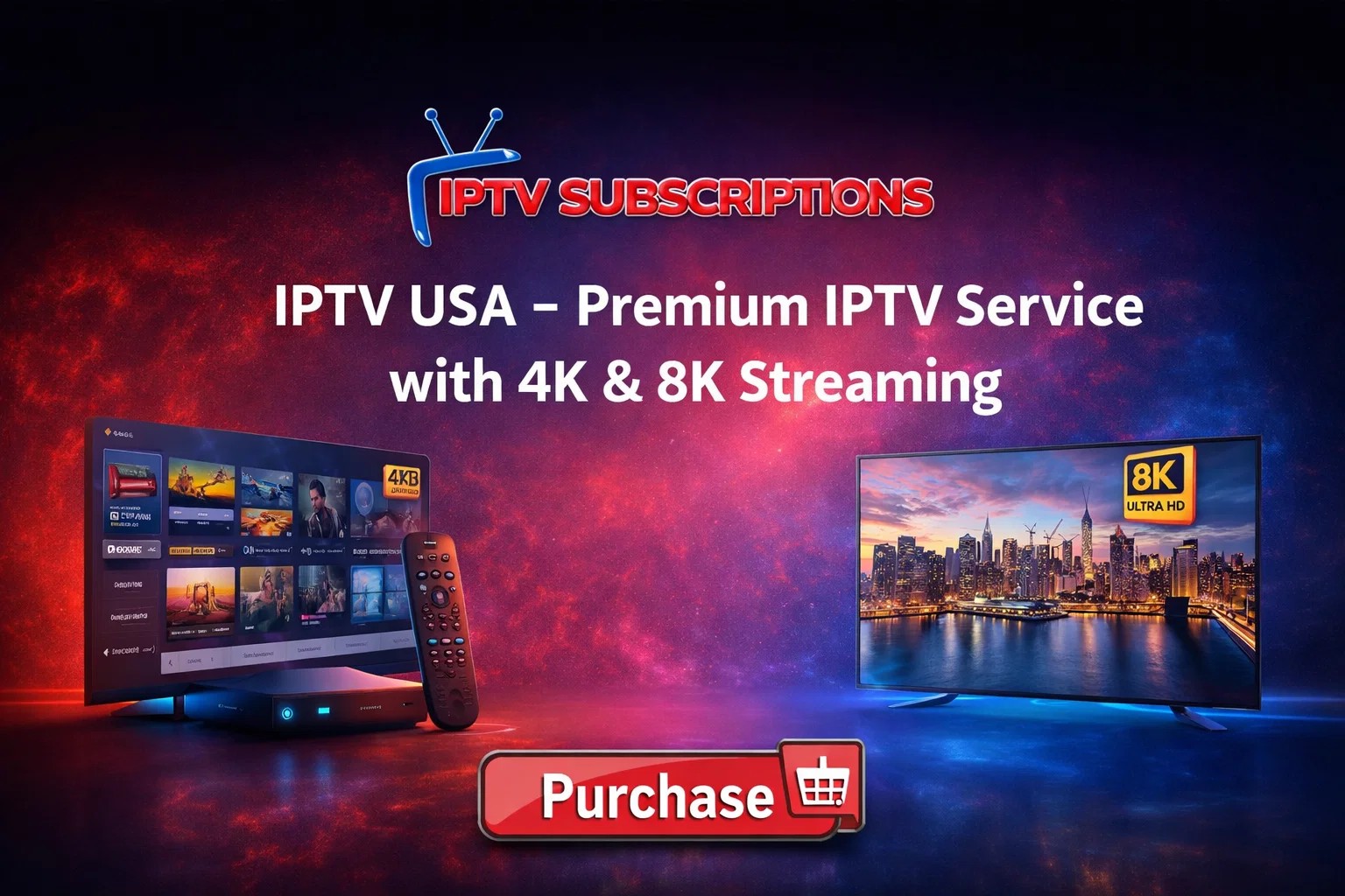 IPTV USA – Premium IPTV Service with 4K & 8K Streaming