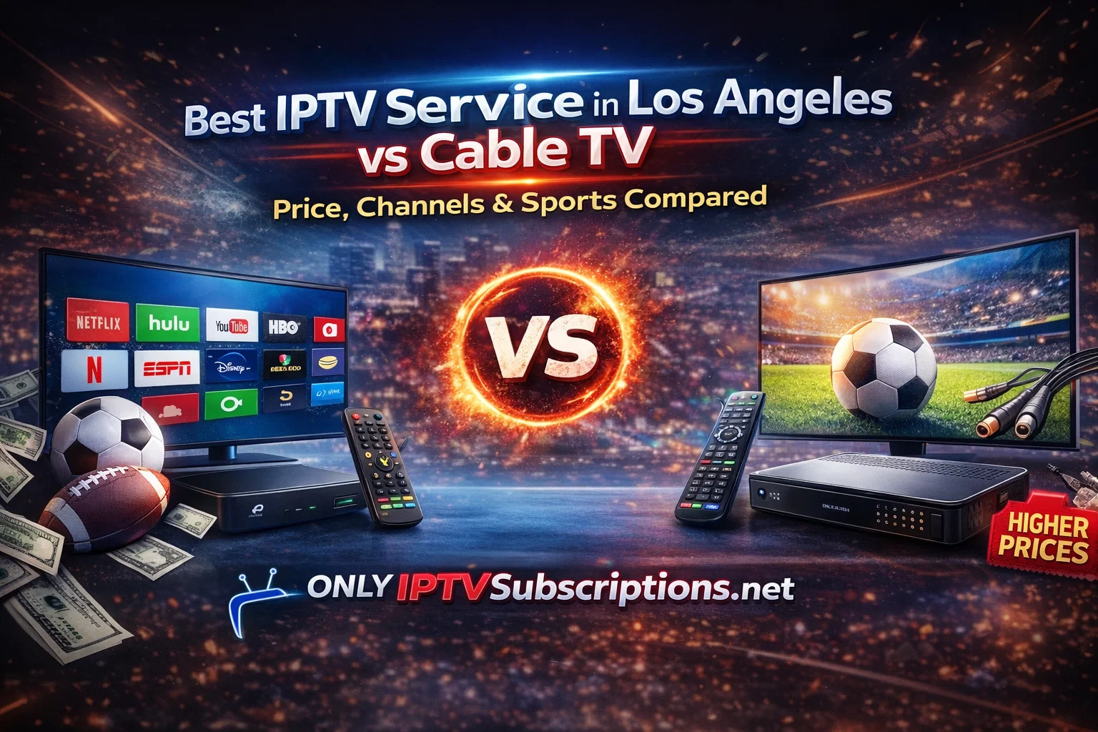 Best IPTV Service in Los Angeles vs Cable TV: Price, Channels & Sports Compared