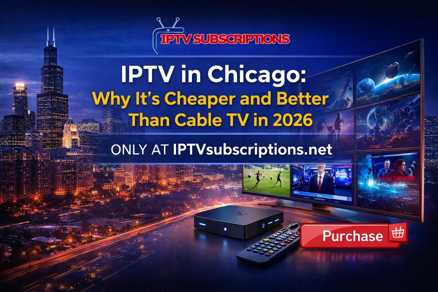 IPTV in Chicago : Why It’s Cheaper and Better Than Cable TV in 2026