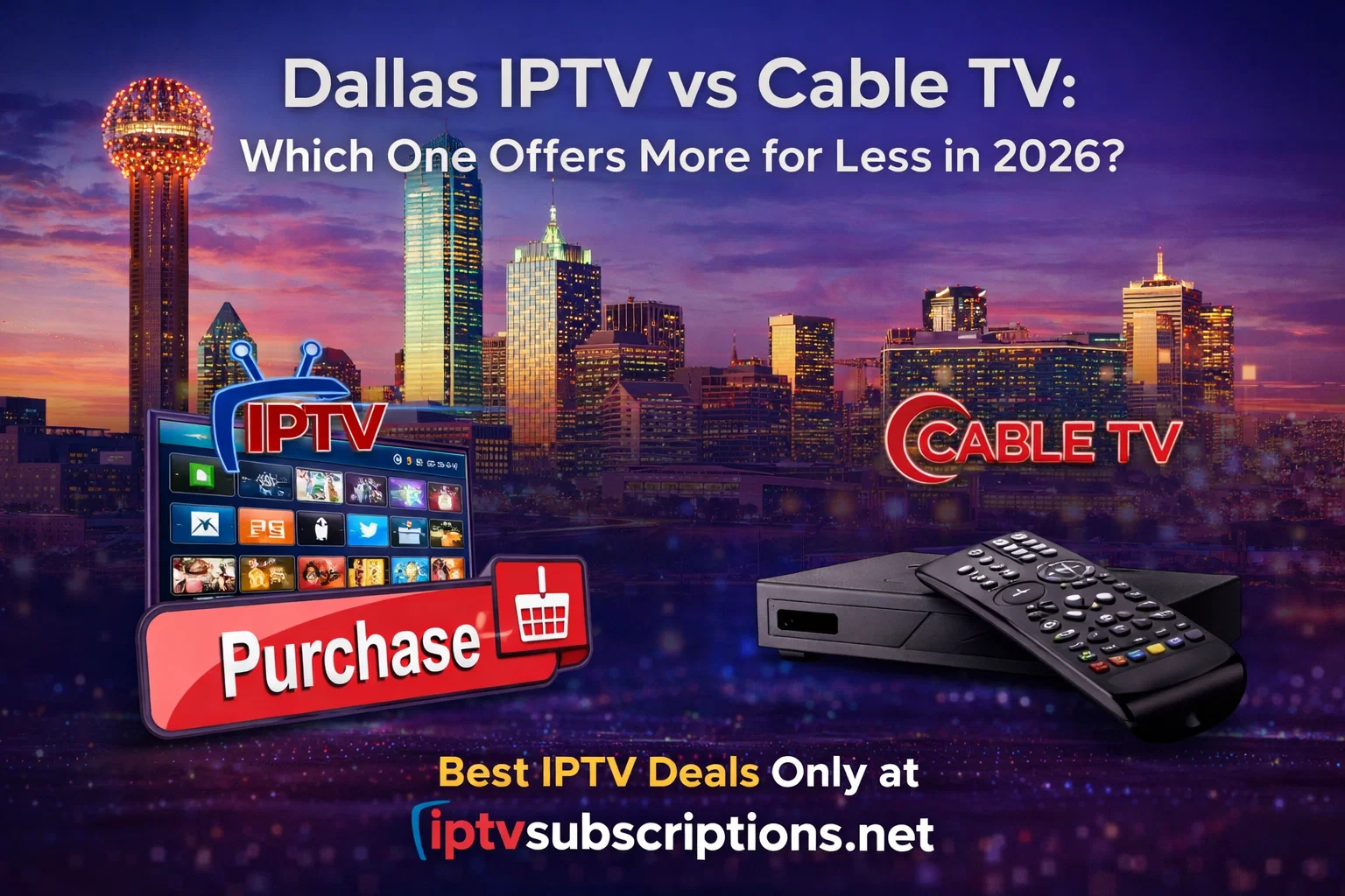 Dallas IPTV vs Cable TV : Which One Offers More for Less in 2026?