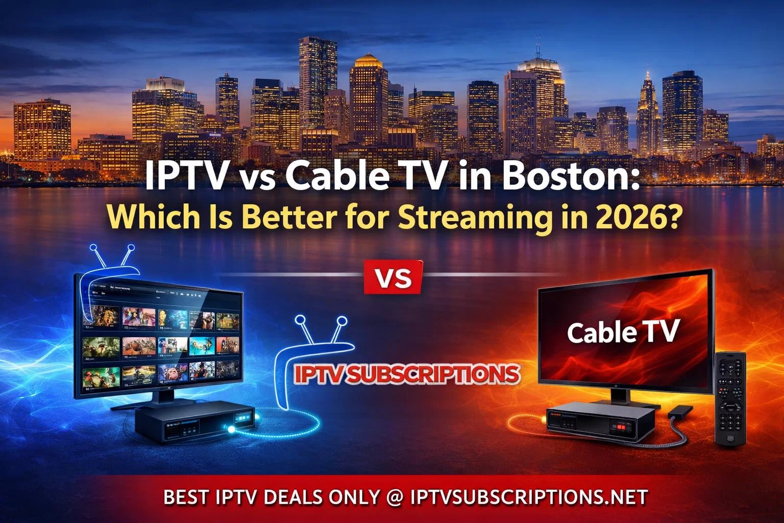 IPTV vs Cable TV in Boston : Which Is Better for Streaming in 2026?