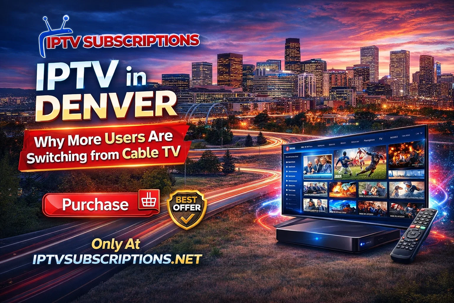 IPTV in Denver : Why More Users Are Switching from Cable TV