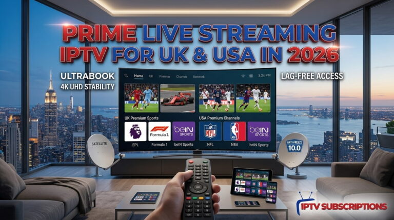 Prime live streaming iptv for uk & usa in 2026